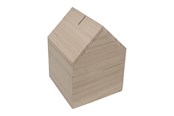 Zabawki drewniane - Playwood Piggy Bank House Paulownia Wood - sl228c