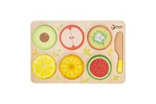 Zabawki drewniane - Classic World Wooden Fruit Puzzle Fractions 22 pieces. - 20142