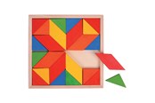 Zabawki dla niemowlat - Bigjigs Wooden Mosaic Puzzle 24 pcs. - BJ246