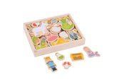 Zabawki drewniane - Bigjigs Fantasy Magnets 35dlg. - BJ271