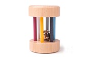 Zabawki dla niemowlat - Bigjigs Wooden Roll Rattle 100% FSC - 32002