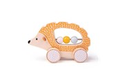 Zabawki dla niemowlat - Bigjigs Wooden Push Hedgehog 100% FSC - 32006