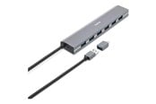 USB hub - Hama 00200137 interface hub USB hub - 7 - USB 3.1 - Szary - 00200137