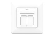 Akcesoria sieciowe - DIGITUS faceplate - DN-9010/8-2
