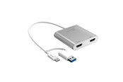 Kabel wyswietlacza - j5create USB-C to Dual HDMI - 20cm - JCA365-N
