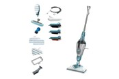 Myjka parowa, mop parowy - Black & Decker Myjka parowa, mop parowy BLACK+DECKER steam-mop BHSM1610DSM - steam cleaner - stick/handheld - white/aqua - BHSM1610DSM