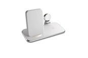 Telefon - Adapter i Ladowarka - ZENS 4 in 1 Stand+Watch Wireless Charger Aluminium - White - ZEDC15W/00