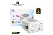 Zasilacz do komputera - Thermalright TG S (Non-Modular) biały - Zasilacz do komputera - 650 wat - 120 mm - ATX 3.0 - 80 Plus 80+ Gold - TR-TG 650S-W