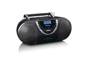 Radio DAB i budzik - Lenco SCD-6900BK - Boombox with DAB+ FM radio and CD/ MP3 player - Black - DAB/DAB+/FM - Stereo - SCD-6900BK