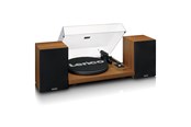 Gramofon - Lenco LS-480WD - Record player with built-in amplifier and Bluetooth® plus 2 external speakers - Wood - Gramofon - LS-480WD