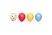 Zabawki - Haza Witbaard Balloon mix Rainbow 6pcs. - 439340
