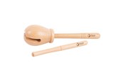 Zabawki drewniane - Classic World Wooden Block Percussion 2dlg. - 70178