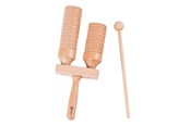 Zabawki drewniane - Classic World Guiro Double with Stick - 40506