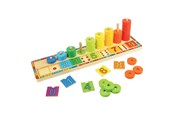 Zabawki dla niemowlat - Bigjigs Wooden Learning Game Counting 55 pcs. - BJ531