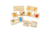 Puzzle - Bigjigs Wooden Jigsaw Puzzle Things That Go Together 32pcs. Drewniany - 34029