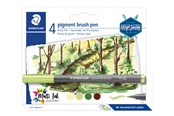 Przybory do pisania i rysowania - Staedtler Brush Pens "Forest Colours" 4 pcs - 371 BK4-3