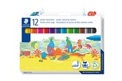 Przybory do pisania i rysowania - Staedtler Fibre-tip Jumbo 12pcs wallet - 340 C12