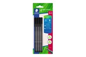 Przybory do pisania i rysowania - Staedtler Fineliner triplus black 4pcs Bc - 334 R-9BK4