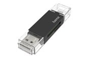 Karta pamieci - adapter i czytniki kart - Hama card reader - micro USB 2.0 / USB 2.0 - 00200130