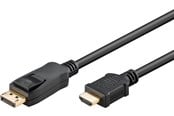 Kabel wyswietlacza - Pro DisplayPort 1.2 - HDMI 2.0 - 5m - Black - DP12HDMI20-BLK-5