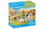 Figurki - Playmobil Young Shepherd with flock of sheep - 71444
