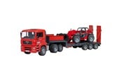 Samochody i pojazdy - Bruder MAN TGA Low loader truck with Manitou Telescopic - BR2774