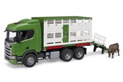 Samochody i pojazdy - Bruder Scania Super 560R Cattle Transportation Truck - 03548