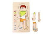 Puzzle - Small Foot - Wooden Body Puzzle Boy 29st. Drewniany - 5842