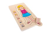 Puzzle - Small Foot - Wooden Body Puzzle Girl 29st. Drewniany - 5814