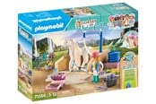 Playmobil - Playmobil Konie Wodospadu - Washing Station with Isabella and Lioness - 71354