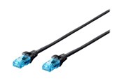 Kabel sieciowy - DIGITUS Professional patch cable - 10 m - black RAL 9005 - Czarny - 10m - DK-1511-100/BLACK