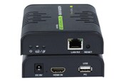Wzmacniacz i transceiver  - TECHLY 120m HDMI KVM EXTENDER over Network Cable - IDATA HDMI-KVM2
