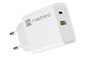 Telefon - Adapter i Ladowarka - Natec Ribera power adapter - USB 24 pin USB-C - 20 Watt - NUC-2061