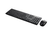 Klawiatura - Lenovo 100 Wireless Combo - keyboard and mouse set - English - black - Zestaw klawiatura i mysz - Angielski - Czarny - GX30L66303