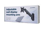 Uchwyt na monitor - Gembird MA-WA1-01 mounting kit - adjustable arm - for LCD display - fine texture black - MA-WA1-01