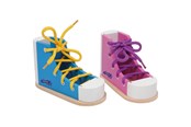 Zabawki dla niemowlat - Small Foot - Wooden Lace-up Shoes 2pcs. - 6475