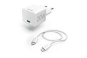 Telefon - Adapter i Ładowarka - Hama Fast Charger 220V USB-C-Lightning - 00201620