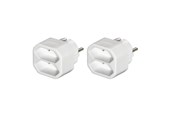 Kable - rózne - Hama 2-way Socket Adapter Double Pack White - 00223211