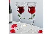 Gadzety - Mikamax Rose Wine Glass Set - 05118