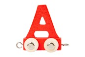 Zabawki drewniane - Small Foot - Wooden Letter Train Color - A - 10351