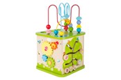 Zabawki dla niemowlat - Small Foot - Wooden Activity Cube with Ball Track. - 10605