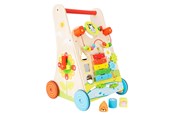 Zabawki dla niemowlat - Small Foot - Wooden Baby Walker Walker Colorful - 10606