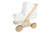 Lalki i akcesoria - Small Foot - Wooden Doll Pram Little Button - 11914