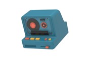 Glosniki przenosne i na imprezy - MOB Speaker Retro Camera Blue - RS-80-BL1