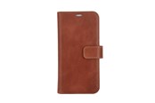 Telefon - Pokrowiec i etui - Radicover Wallet Case 2in1 Anti Radiation Leather MagS Brown - iPhone 15 - RAD287