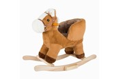Zabawki dla niemowlat - Small Foot - Wooden Rocking Horse Brown with Seat and Sound - 10616