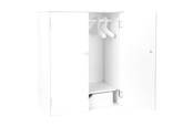 Lalka, mis i akcesoria - Small Foot - Wooden Dolls Wardrobe with Hangers 3dlg. - 11213