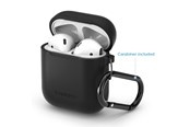 Sluchawki, zestaw sluchawkowy - Spigen Silicone case - black - AirPods 1/2019 - 066CS24808