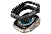 Smartwatch - akcesoria - Spigen Rugged Armor - black - Apple Watch Ultra 3/2/1 - ACS05456