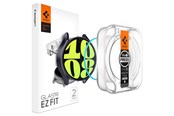 Telefon - szklo ochronne - Spigen Glass tR EZ Fit 2 Pack - Samsung Galaxy Watch6 44mm - AGL06520